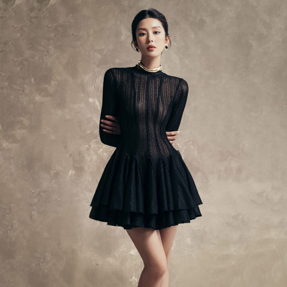 Black Crochet dress - Image 2