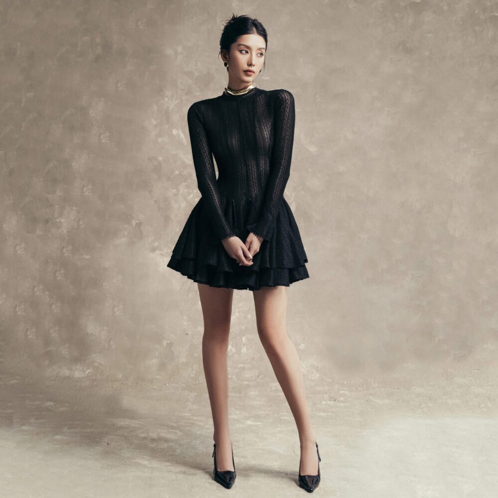 Black Crochet dress - Image 3