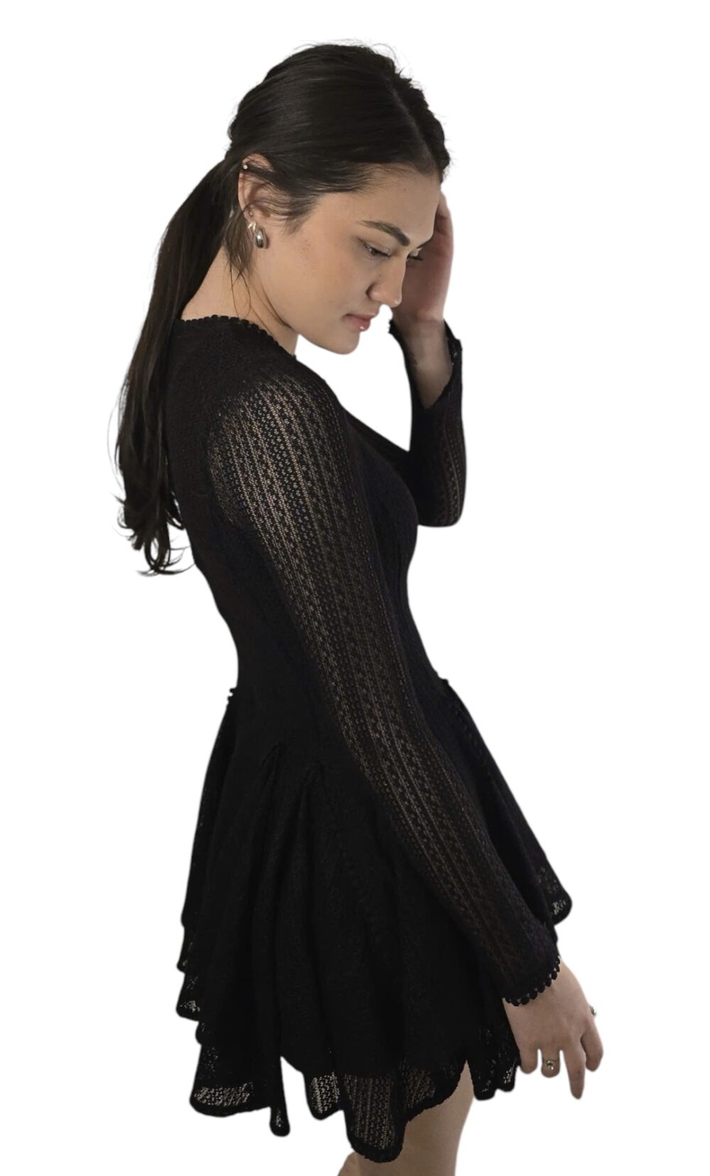 Black Crochet dress